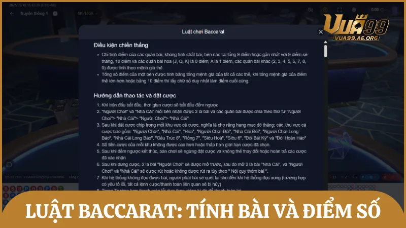 Luật chơi Baccarat cơ bản và dễ hiểu nhất dành cho tân binh