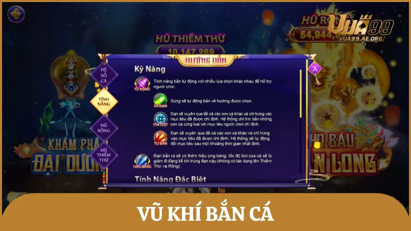 vũ khí bắn cá